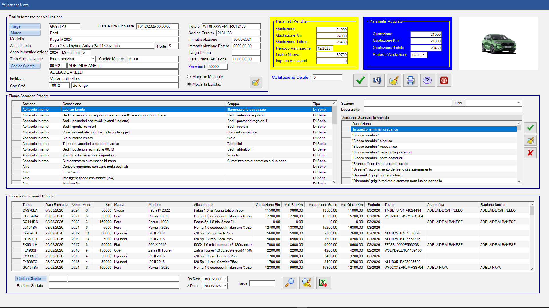 Videata Valutazione Automezzo Usato Image